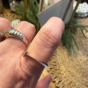 Sterling Silver Initial “T” Ring size 9